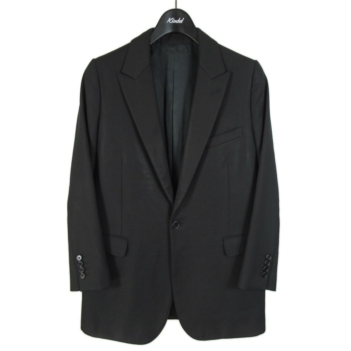 【中古】CELINEスモーキングジャケット (ロング) 25ZZ8120D 19AW ブラック サイ