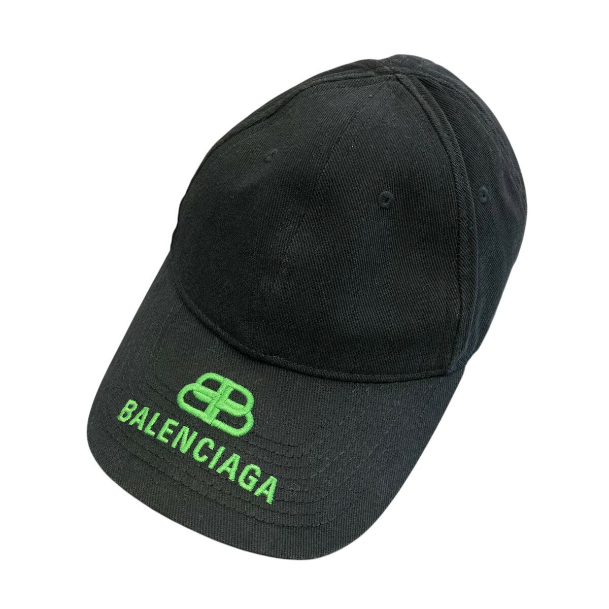 【中古】BALENCIAGA 22SS BBロゴ キャップ ブラック サイズ:L 【060325】(バレンシアガ)
