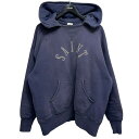 【中古】SAINT MICHAEL×BerBerjin 23AW BJ CRW SWT M13 ロゴプリント後付けフードスウェットシャツ SM-A23-0000...
