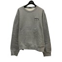 【中古】Christian Dior CDロゴ刺しゅうスウェット 113J6990531 グレー サイズ:XXL 【070325】(クリスチャンディオール)