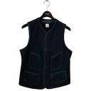 【中古】ANATOMICA ビーチクロス ウールベスト ジレ 530-522-08 ネイビー サイズ:40 【080325】(アナトミカ)