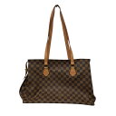 【中古】LOUIS VUITTON コロンビーヌ 100周年記念 ダミエ ショルダートートバッグ M99037 エベヌ 【080325】(ルイヴィトン)