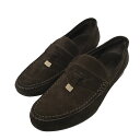 【中古】LOUIS VUITTON ローファー ブラウン サイズ:6 1/2 【080325】(ルイヴィトン)