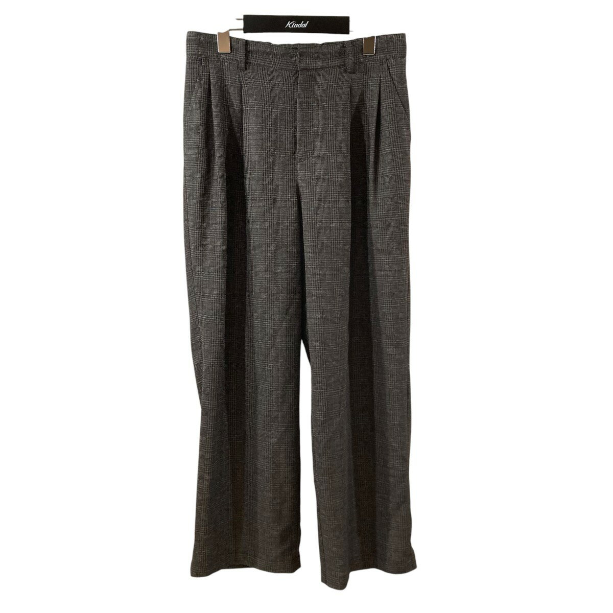【中古】Spick and Span リネンライクカラミパンツ チェック スラックス 24030200209020 ブラウン サイズ:38 【080325】(スピックアンドスパン)