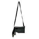 【中古】Cote&Cielショルダーバッグ サコッシュ Kivu S 28846 ブラック・オリーブ【価格見直し】