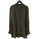 【中古】MAATEE&SONS24SS Pull Over Shirts ドS Linen バンドカラーシャツ MT4103 0611D オリーブ サイズ:SI...