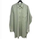 【中古】RAKINES Crepe pinhead Pullover long shirt プルオーバーシャツ 07S22HN105S グリーン系 サイズ:3 ...