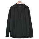 【中古】KANEMASA PHIL. 36G Cashmere Varruse Shirt プルオーバーカシミヤシャツ KM24A-039 ブラック サイズ:M...