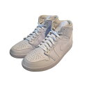 【中古】NIKEAir Jordan 1 Mid Triple White ハイカットスニーカー 554724-130 ホワイト サイズ:27【価格見直し】