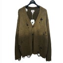 【中古】KAMIYA 25SS Sun Faded Like Knit Cardigan サンフェイデッドライク ニットカーディガン G14CD064 ブラウン...