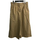 【中古】MARNI23SS ワイドクロップドパンツ PAMA0288U2 ベージュ サイズ:40【価格見直し】