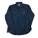 【中古】CHUMS 長袖シャツ CH02-1218 インディゴ サイズ:XL 【130325】(チャムス)