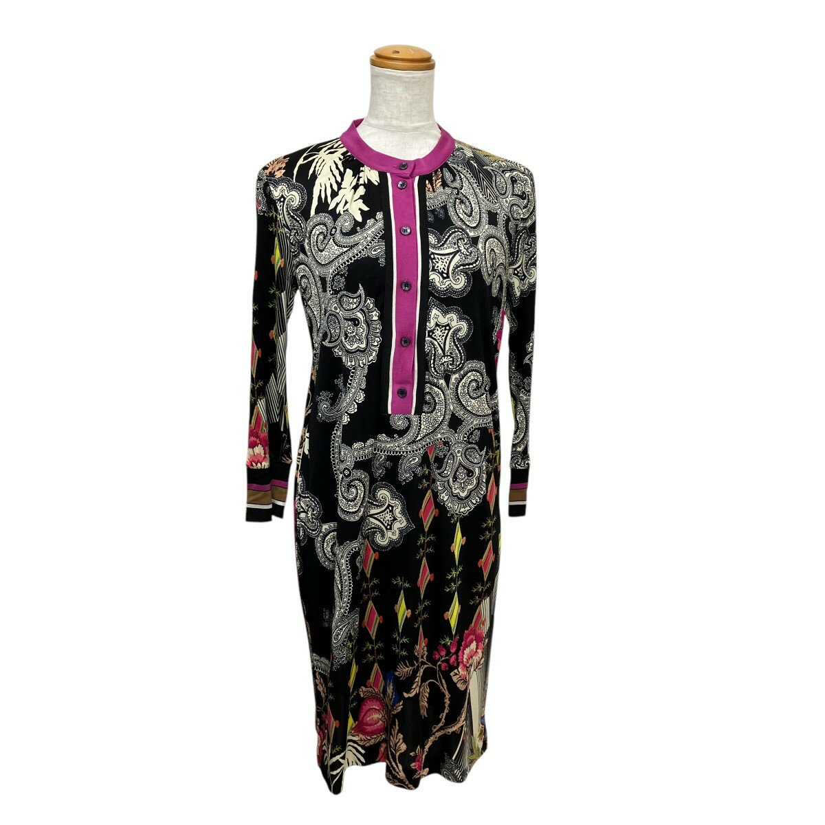 関税送料込【ETRO】エトロ ロング ワンピース 半袖 ピンク 楽天市場】エトロ etro(カラーピンク)(レディース