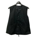 【中古】Porter Classic コットンベスト ブラック サイズ:M 【130325】(ポータークラシック)