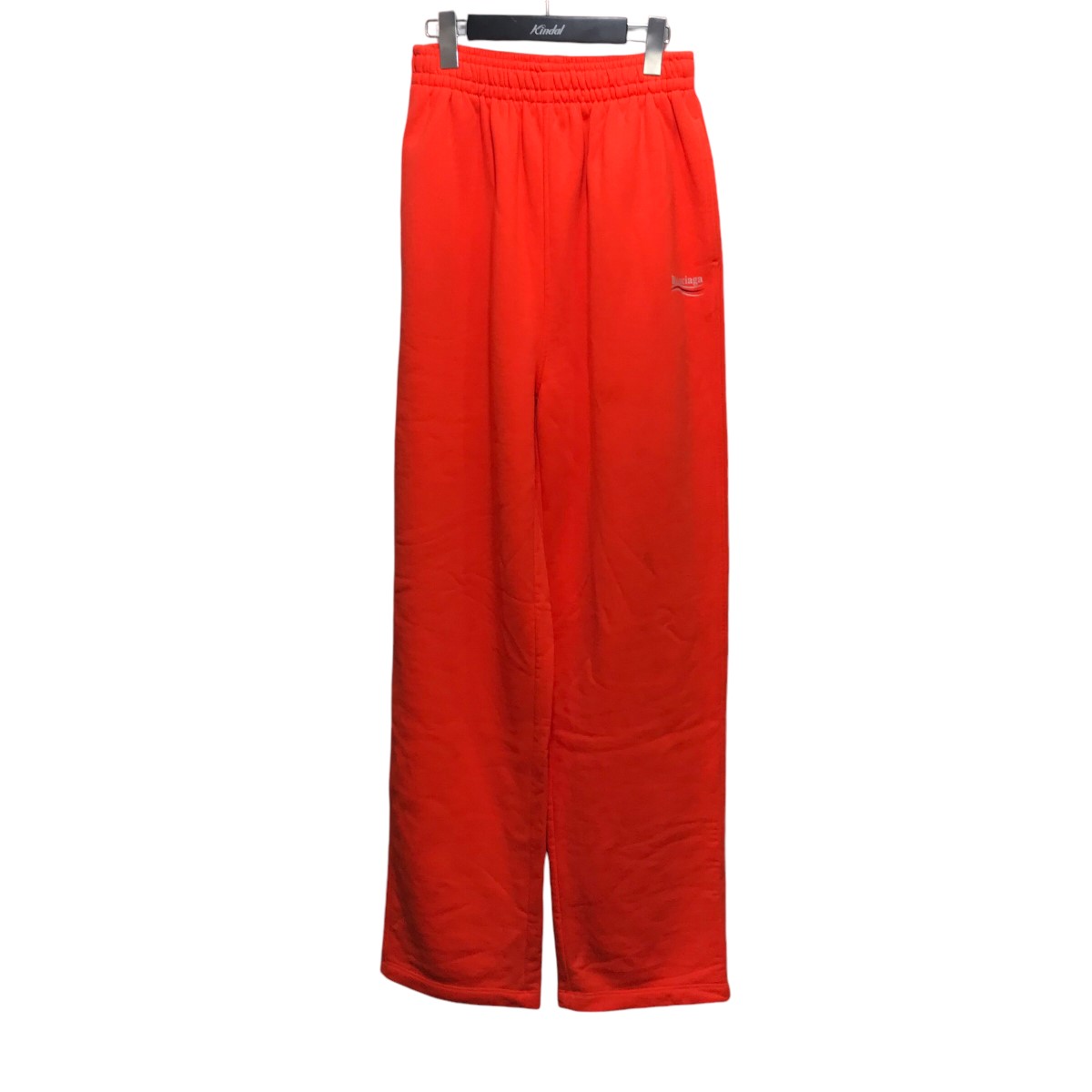 【中古】BALENCIAGA キャンペーンロゴスウェットパンツ オレンジ サイズ:XXS 【130325】(バレンシアガ)
