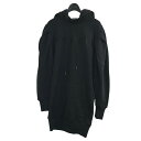 【中古】NINA RICCIパフスリーブロゴ刺繍パーカー 3AR 0049 C0039 ブラック サイズ:XS【価格見直し】