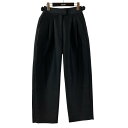 【中古】MAISON SPECIAL スラックスパンツ 21212465114 ブラック サイズ:38 【140325】(メゾンスペシャル)