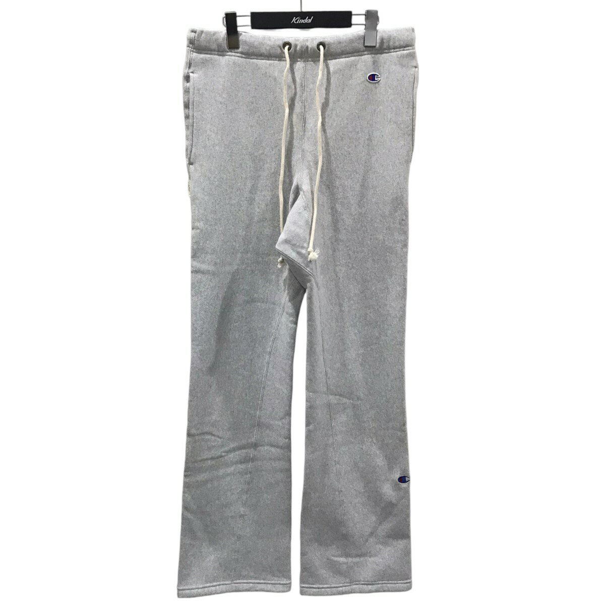 【中古】Champion×N.HOOLYWOODスウェットパンツ SWEAT PANTS REVERSE WEAVE リバースウィーブ C8-W228 ライトグレー サイズ:L【価格見直し】