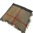 【中古】BURBERRYCOLOUR CK ハウスチェックマフラー 3841403 ベージュ【価格見直し】