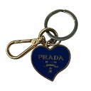 【中古】PRADAキーホルダー ゴールド×ターコイズ【価格見直し】