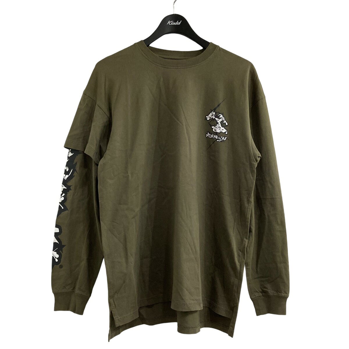 ACRONYM アクロニウム acronym変形Tシャツ グリーンカーキ
