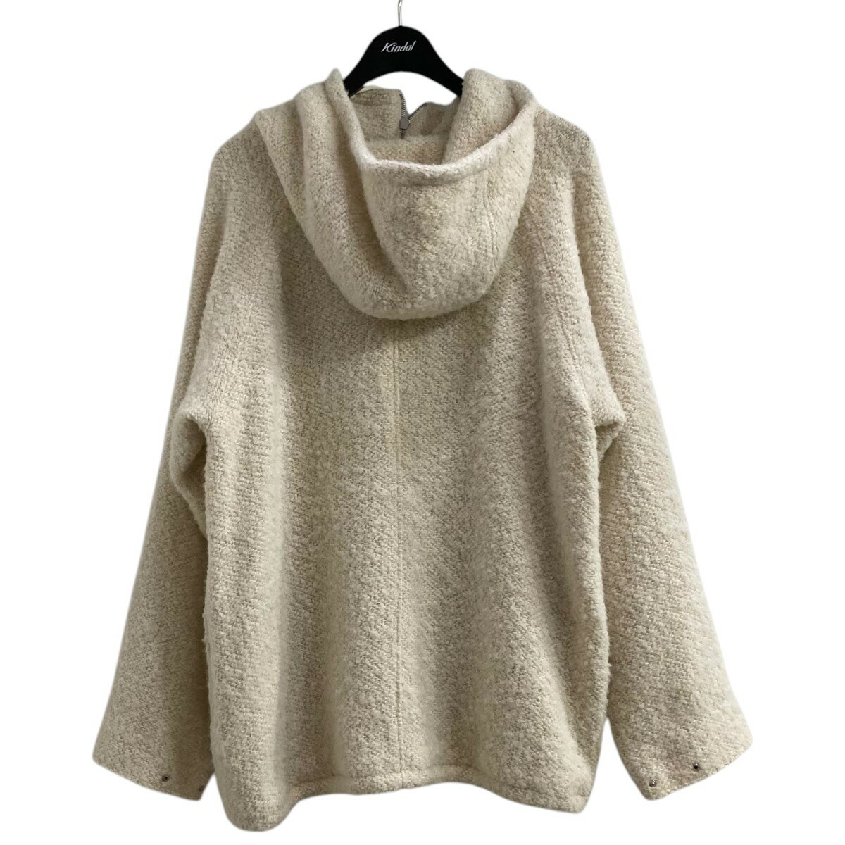 【中古】AURALEE23AW アノラックウールパーカー A23AP01AK アイボリー サイズ：3【価格見直し】