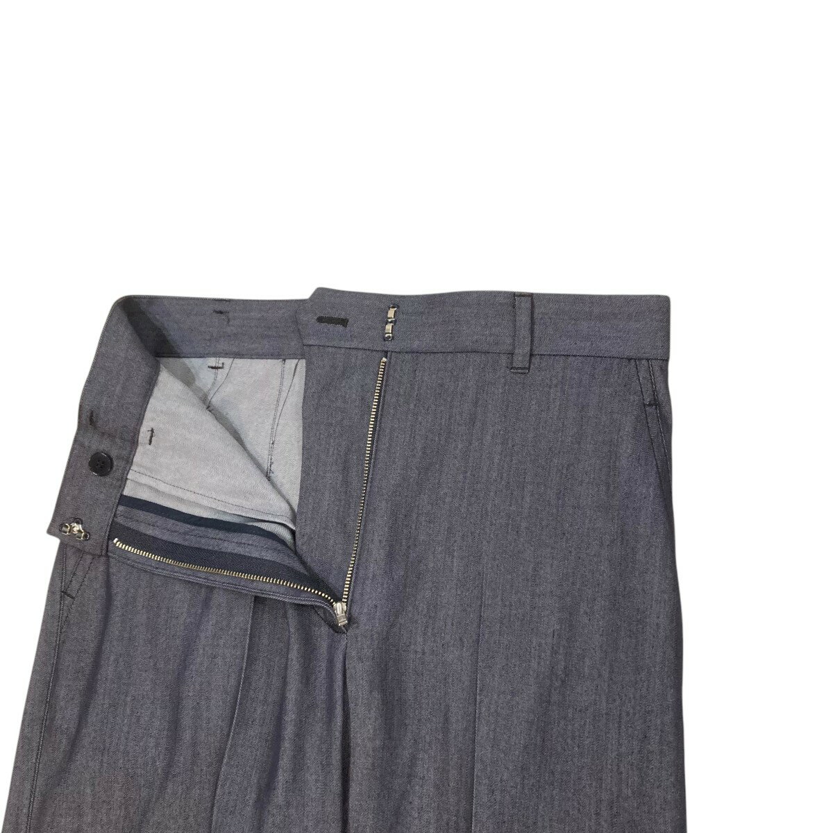 【中古】BALLSEY　セルロースデニム セミワイドパンツ スラックス 11-04-41-04001 ネイビー サイズ：34 【150325】（ボールジー）