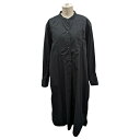 【中古】NIGEL CABOURN シャツワンピース 8041-08-53000 ブラック サイズ:8 【150325】(ナイジェルケーボン)
