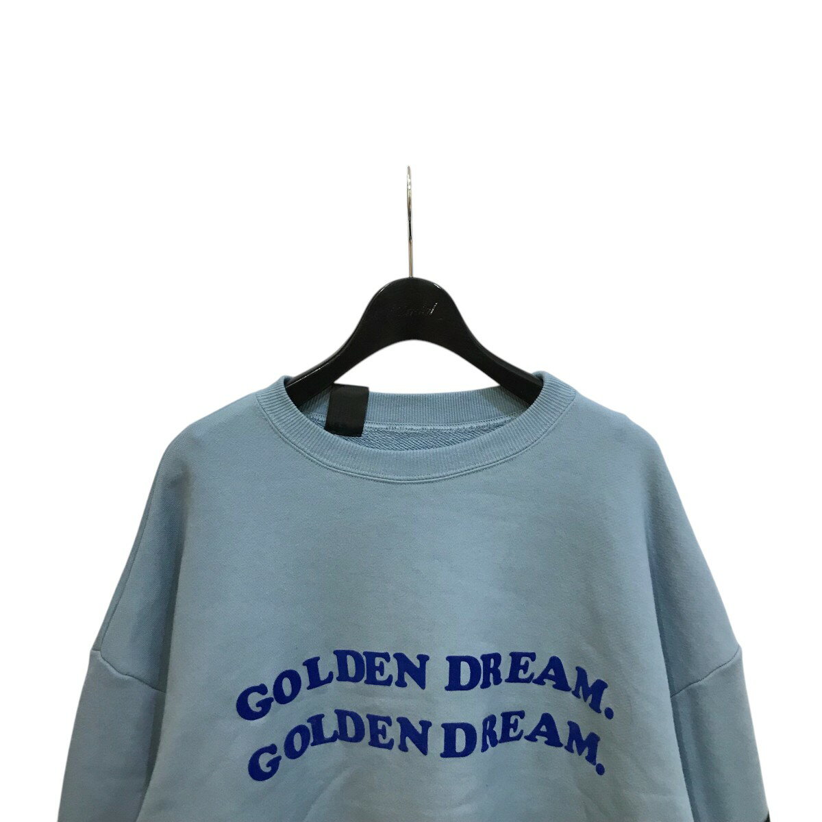 【中古】N．HOOLYWOOD COMPILE24AW 「CREWNECK SWEATSHIRT」 フロッキープリントスウェット 2242 CS62 027 スカイブルー サイズ：36【価格見直し】
