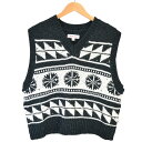 【中古】MASU TWINKLE COWICHAN VEST カウチンニットベスト MVFW-KN0322 グリーン サイズ:46 【150325】(エムエーエ...