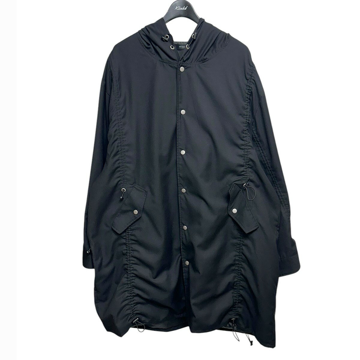 【中古】NOT CONVENTIONAL ストリングパーカー N23-062-BLK ブラック サイズ:F 【150325】(ノットコンベンショナル)