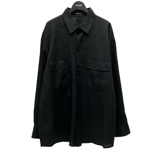 【中古】GALERIE VIE 80リネンサファリシャツ 23-01-91-01503 ブラック サイズ:46 【170325】(ギャルリーヴィー) 【中古】GALERIE VIE 80リネンサファリシャツ 23-01-91-01503 ブラック サイズ:46 【170325】(ギャルリーヴィー)