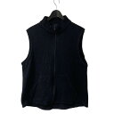 【中古】COMOLI 22AW シルクフリース ベスト W03 05014 ネイビー サイズ:2 【170325】(コモリ)