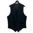 【中古】Yohji Yamamoto pour homme ジレ ブラック サイズ:4 【170325】(ヨウジヤマモトプールオム)