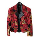 【中古】UNDERCOVERROSE&WE ライダースジャケット UC2A1103-1 レッド サイズ:1【価格見直し】