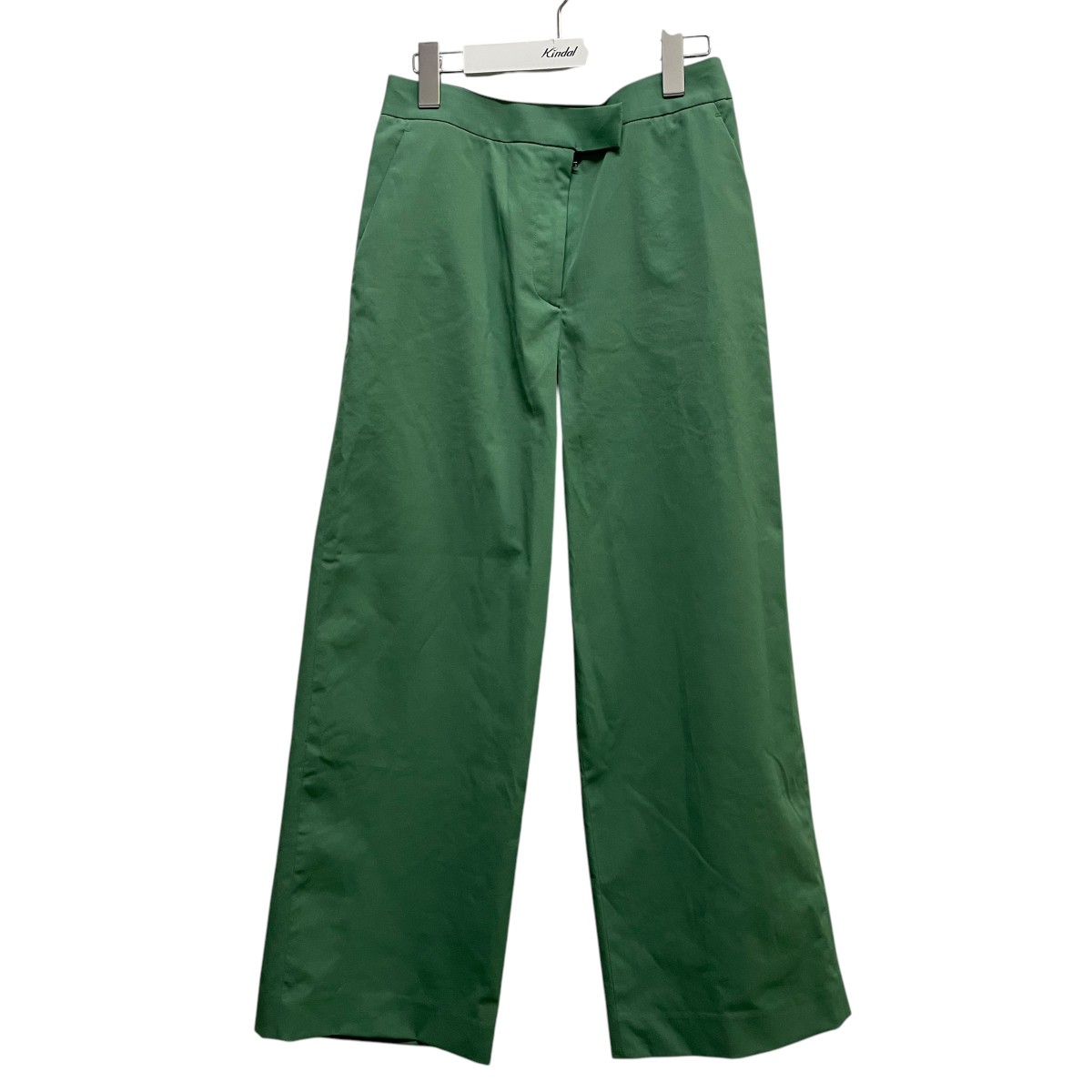 【中古】TOMORROW LAND collection ドライツイルセミワイドクロップドパンツ パンツ 13040204301 グリーン サイズ:34 【180325】(トゥモローランドコレクション)
