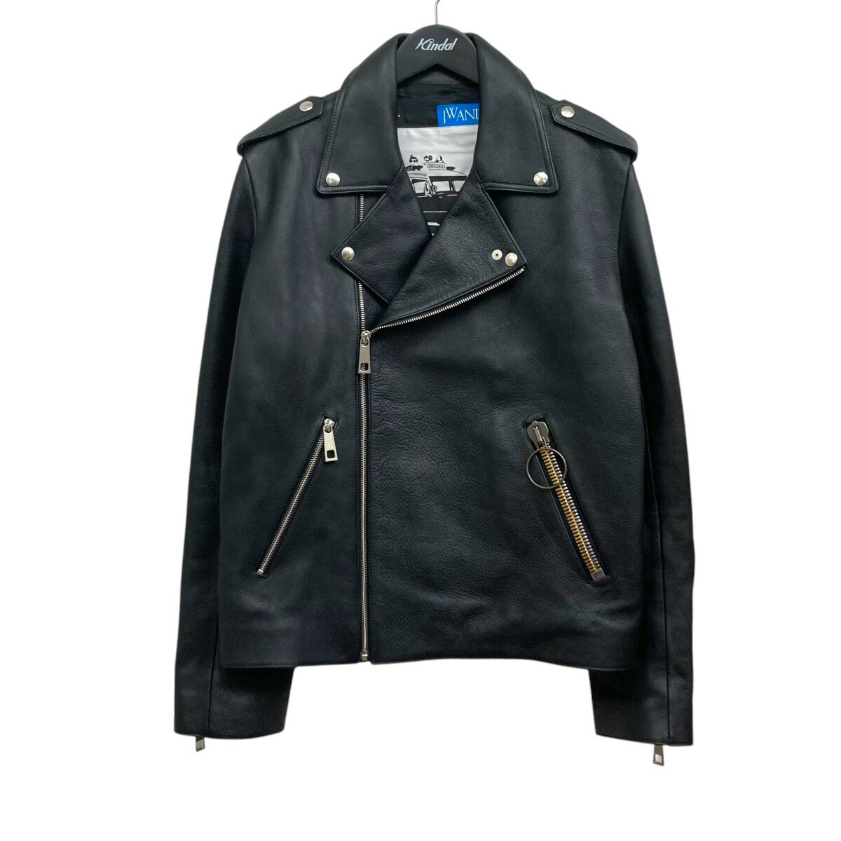 【中古】J.W.ANDERSON×A.P.C.ライダースジャケット ブラック サイズ:M【価格見直し】