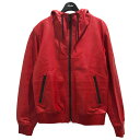 【中古】Berluti フーデッドラムレザージャケット レッド サイズ:44 【180325】(ベルルッティ)