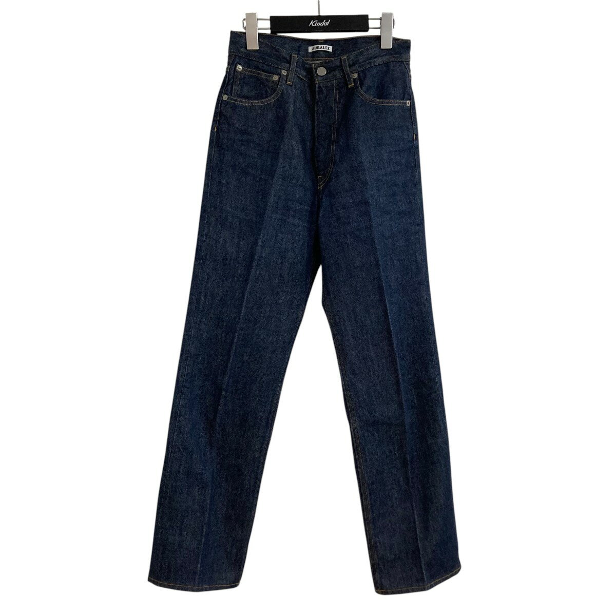 【中古】AURALEE ハードツイストデニム5ポケットパンツ A00P02DM HARD TWIST DENIM 5P PANTS インディゴ サイズ:25 【180325】(オーラリー)