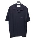 【中古】OVERCOAT 【COTTON PIQUE NOVELTY POLO SHIRT】 コットンピケポロシャツ ネイビー サイズ:2 【180325】(オ...