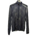 【中古】UNDERCOVER ハイネックレースカットソー UC1C8802 ネイビー サイズ:2 【180325】(アンダーカバー)