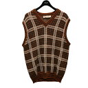 【中古】MARNI 23AW 50s CHECKニットベスト CVMG0102Q0 オレンジ サイズ:48 【190325】(マルニ)