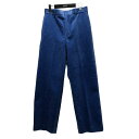 【中古】BLAMINK 23AW コーデュロイパンツ 7914-299-0346 ブルー サイズ:34 【190325】(ブラミンク)