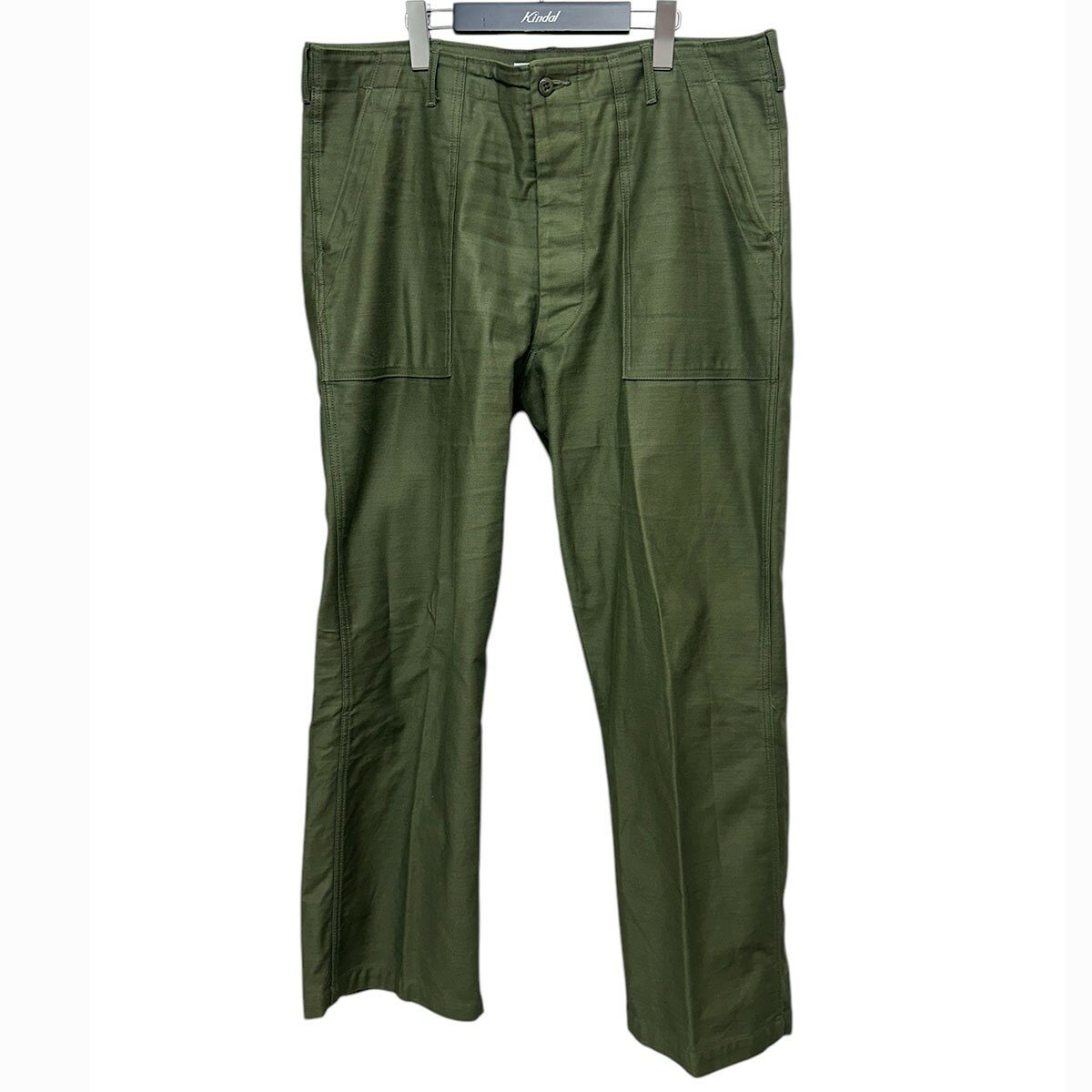 【中古】WTAPS WMILL-TROUSER02/TROUSERS COTTON.SATIN ベイカーパンツ BRDT-PTM01 オリーブトラブ サイズ:04(XL) 【190325】(ダブルタップス)