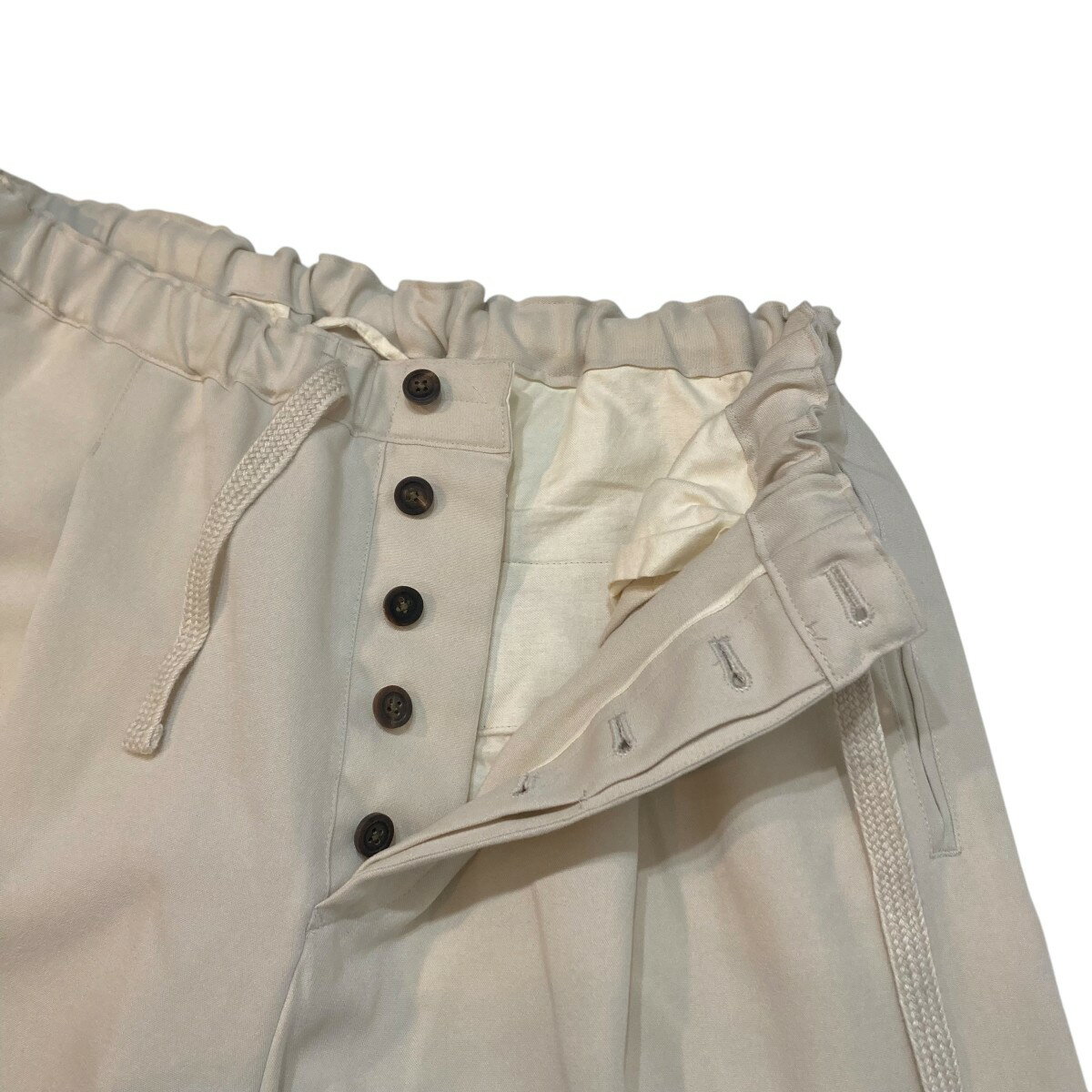 【中古】EDIFICE22SS LA BOUCLE イージーパンツ 22030300100710 アイボリー サイズ：3【価格見直し】