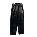 【中古】LOEFF 24SS LF LSTR STN GAZ WIDE イージーパンツ 8814 299 0154 ブラック サイズ:0 【190325】(ロエ...