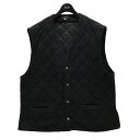 【中古】BOTTEGA VENETAキルティングベスト ブラック サイズ:L【価格見直し】