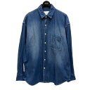 【中古】MADNESS ダンガリーシャツ 24SS-DNM-SHT-D001 インディゴ サイズ:M 【200325】(マッドネス)