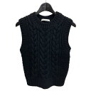 【中古】Cecilie Bahnsen22AW Vest w Cut-out Details ニットベスト ブラック サイズ:Free【価格見直し】