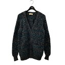 【中古】MAISON FLANEUR ニットカーディガン 1213-343-3316 ブラック×グリーン サイズ:44 【210325】(メゾンフラネウール)